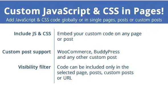 Custom JavaScript and CSS in Pages