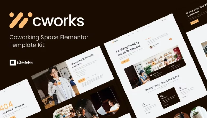Cworks – Coworking Space Elementor Template