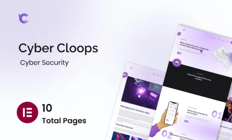 Cyber Cloop – Cyber Security Elementor Template