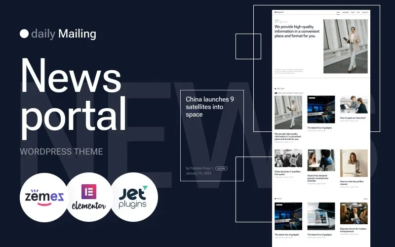 Daily Mailing – News Portal, TV Channel WordPress Theme
