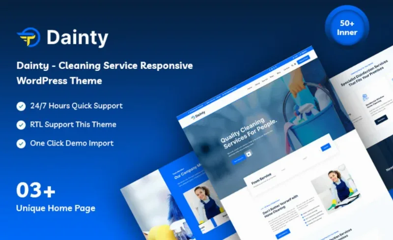 Dainty – Cleaning Service Responsive WordPress Theme
