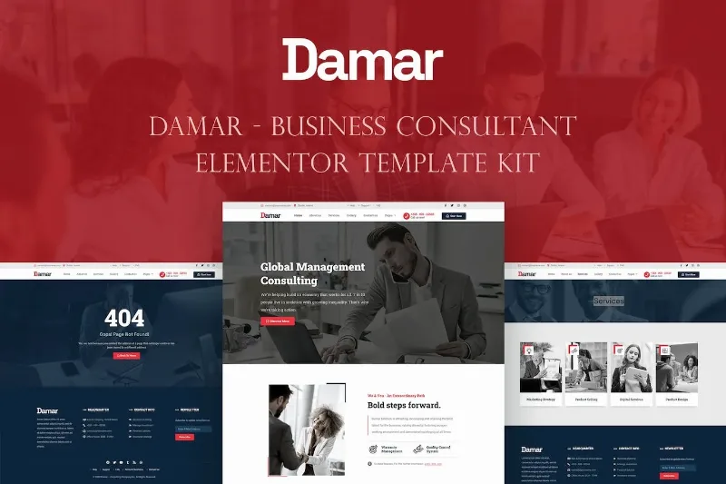 Damar – Business Consultant Elementor Template