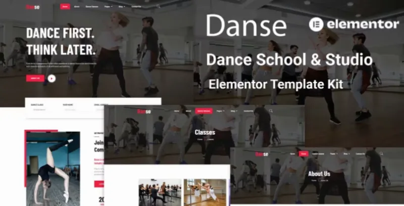 Danse – Dance School and Studio Elementor Template