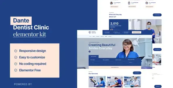 Dante Dental Clinic Elementor Template Kit
