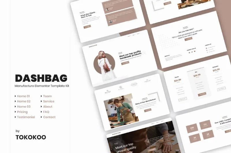 DashBag | Fashion Store Elementor Template