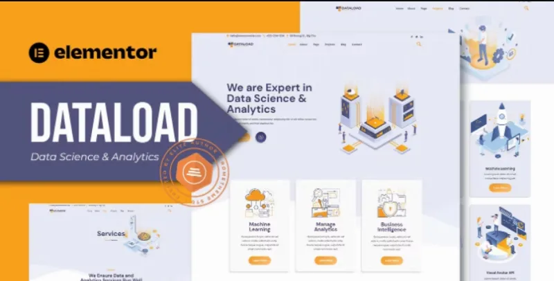 Dataload – Data Science & Analytics Elementor Template