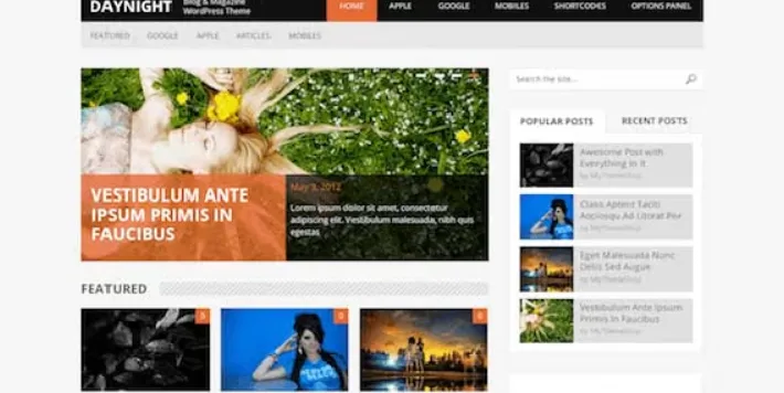DayNight – Responsive WordPress Blog Theme