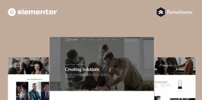 D’Consult – Business Consulting Elementor Pro Full Site Template
