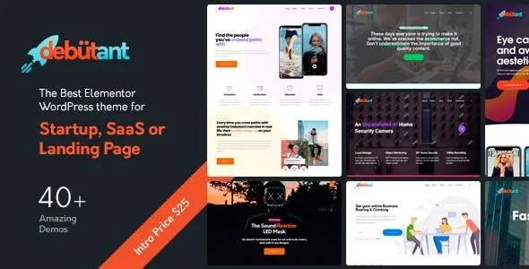 Debutant – Multipurpose WordPress theme for Startup and Agency