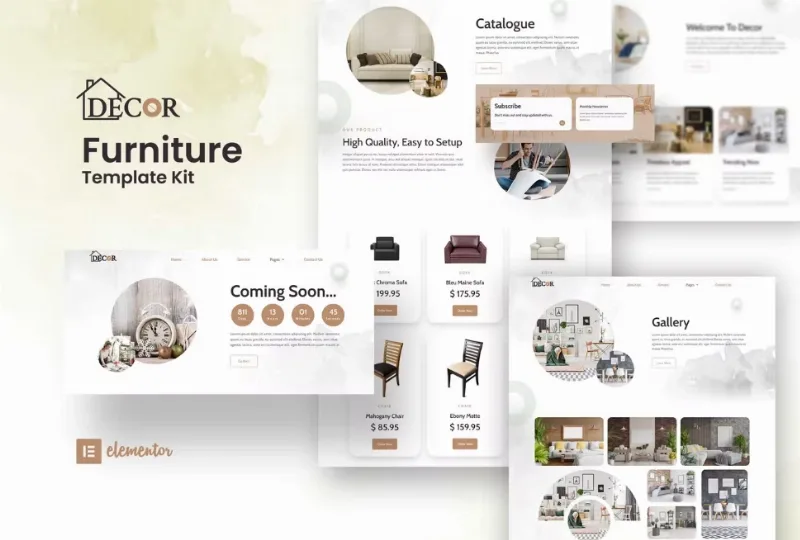 Decor – Furniture & Interior Design Elementor Template