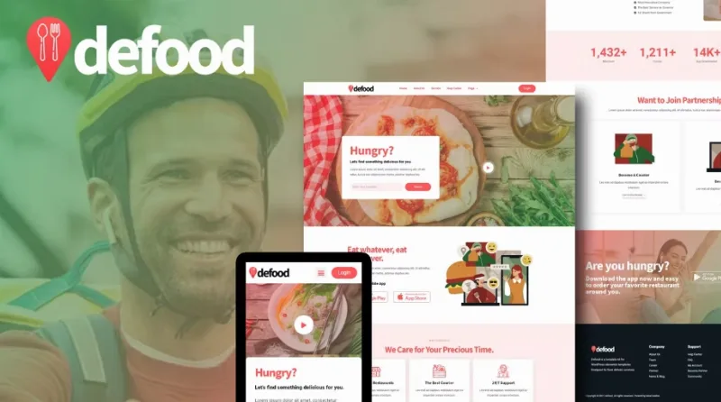 DeFood – Food Delivery Elementor Template