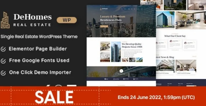 Dehomes – Single Real Estate WordPress Theme