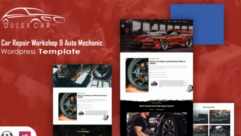 Deluxcar – Car Repair Workshop & Auto Mechanic WordPress Theme
