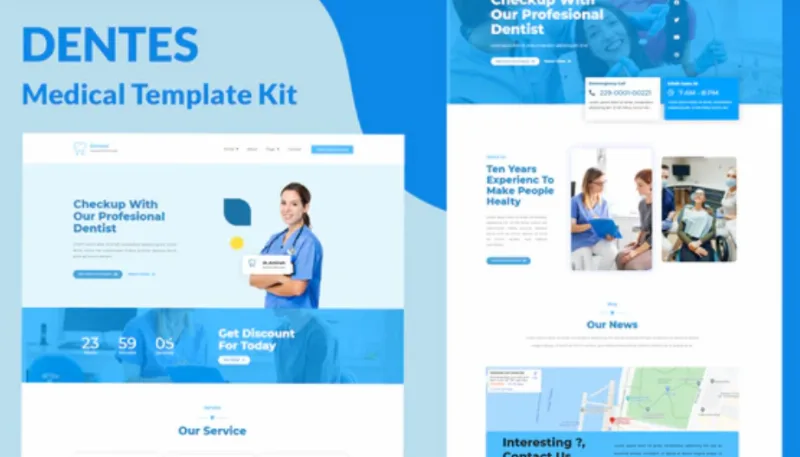 Dentes – Medical Elementor Template