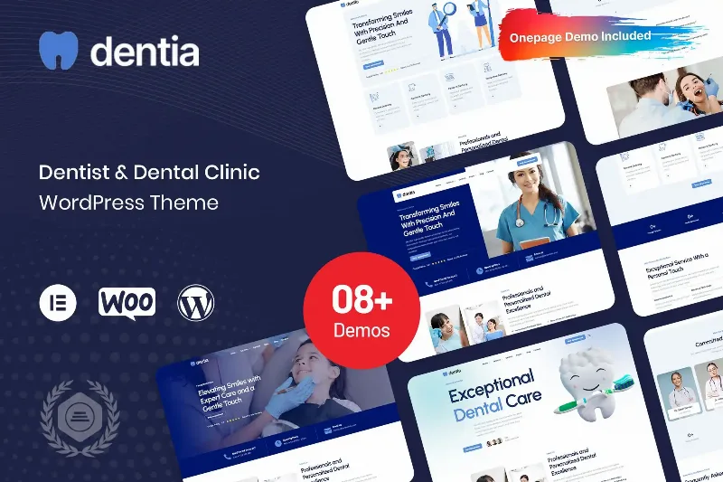Dentia - Dentist & Dental Clinic WordPress Theme