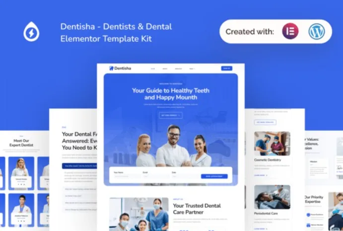Dentisha – Dentists & Dental Elementor Template