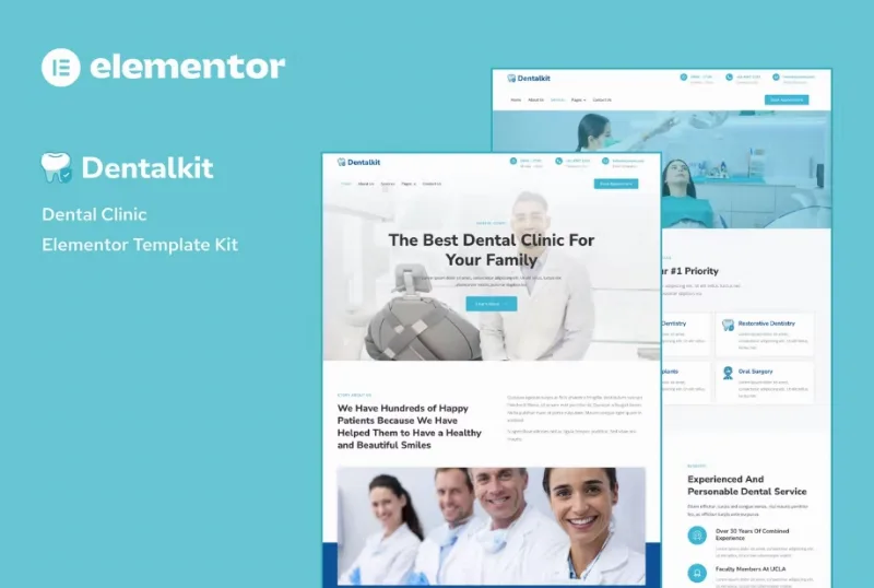 Dentistkit – Dental Clinic Elementor Template