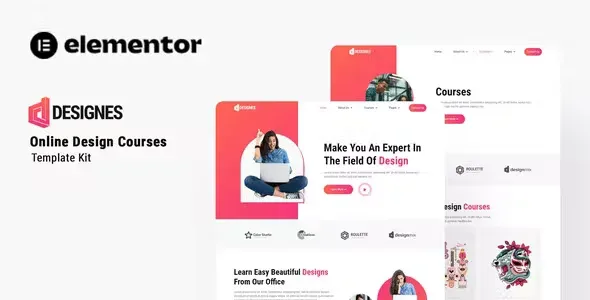 Designes Online Course Elementor Template Kit