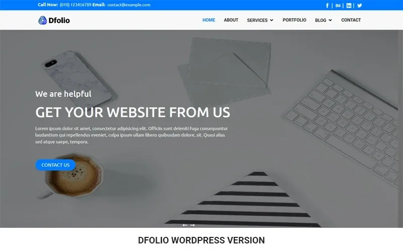 Dfolio – Multipurpose Responsive WordPress Theme