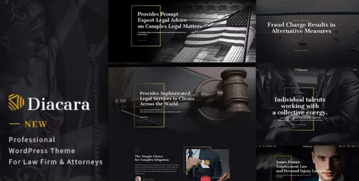 Diacara – WordPress Theme For Law Firm & Attorneys