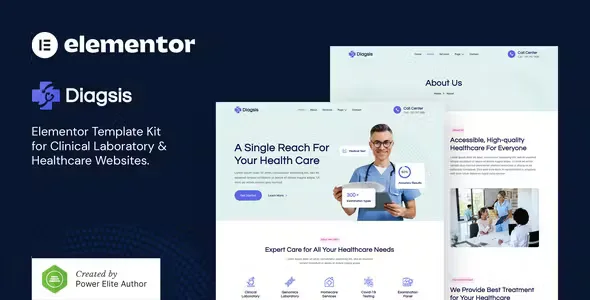 Diagsis Clinical Laboratory Elementor Template Kit