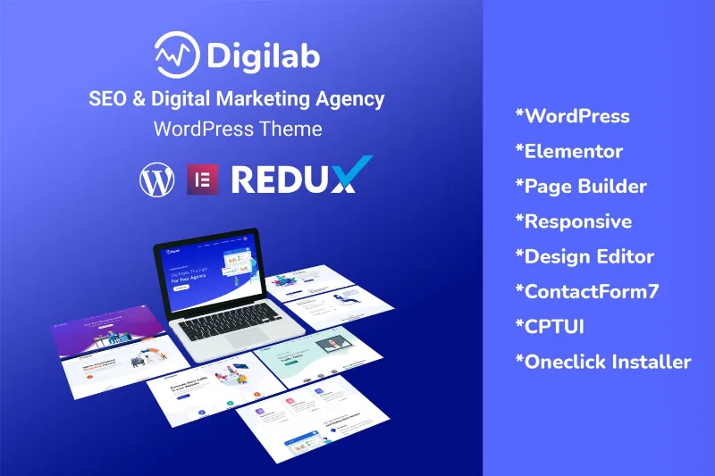 Digilab – Digital Marketing Agency WordPress Theme