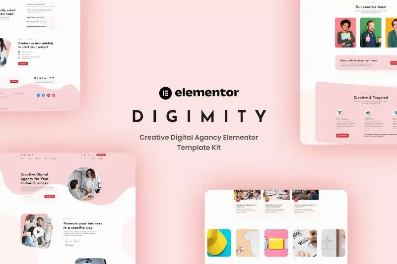 Digimity – Creative Digital Agancy Elementor Template Kit