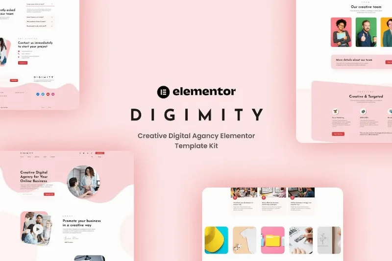 Digimity – Creative Digital Agancy Elementor Template