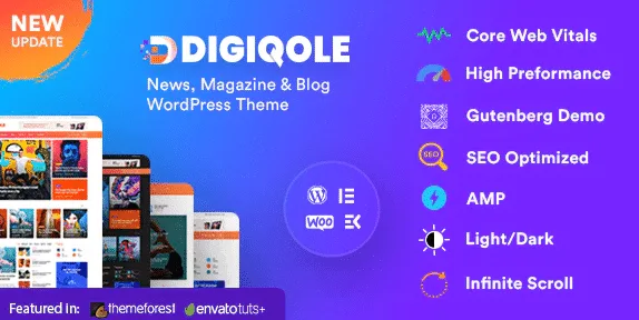 Digiqole News Magazine WordPress Theme