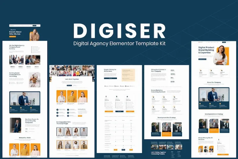 Digiser – Digital Agency Elementor Template