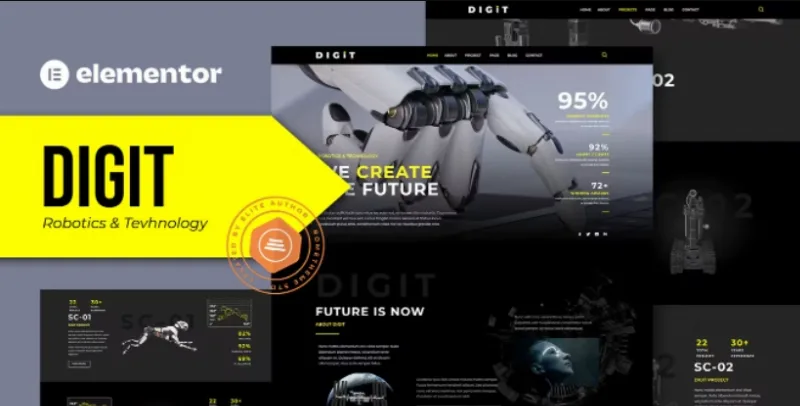 Digit – Robotics & Technology Elementor Template