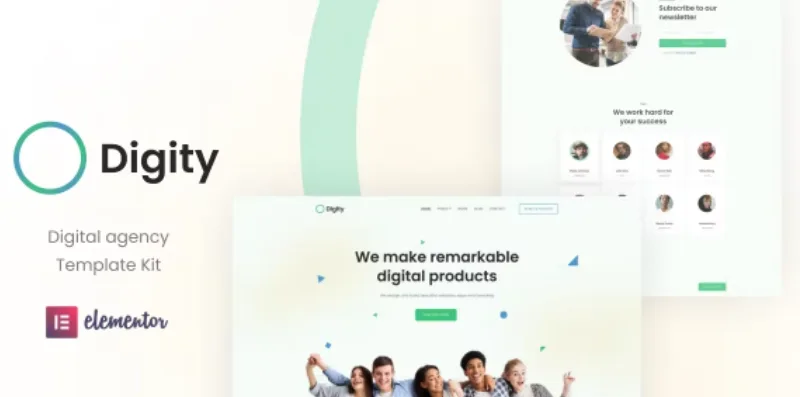 Digity – Digital Agency Elementor Template