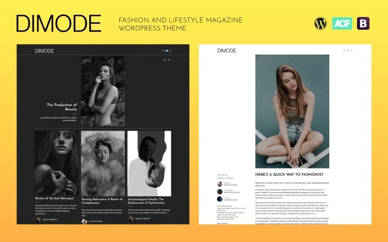 DIMODE – Fashion and Lifestyle Magazine WordPress Theme