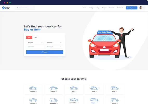 Directorist dCar – Car Directory WordPress Directory Theme