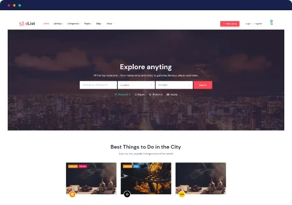 Directorist dList – WordPress Theme for Business Directory Listing