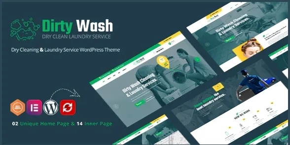 DirtyWash – Laundry Service WordPress Theme