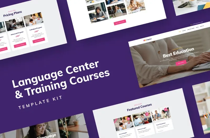 Distance Education – Language Center & Training Courses Template