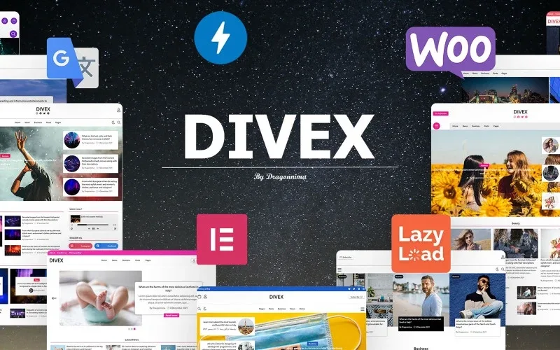 Divex – Multipurpose News & WooCommerce WordPress Theme