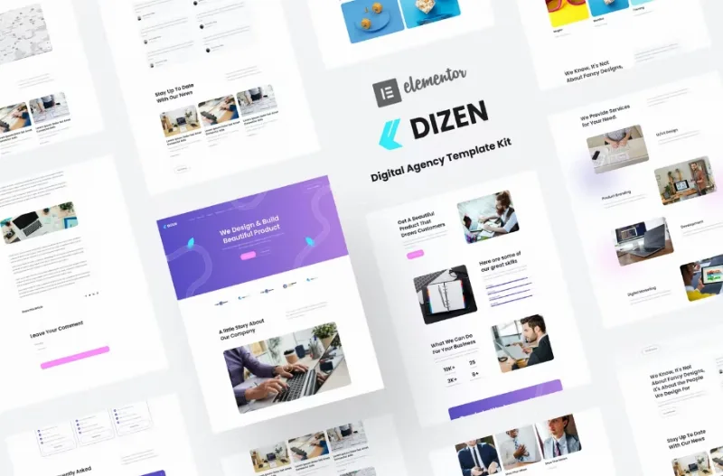 Dizen – Digital Agency Elementor Template
