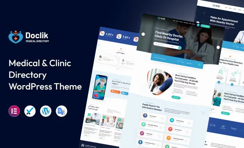 Doclik – Medical Directory WordPress Theme