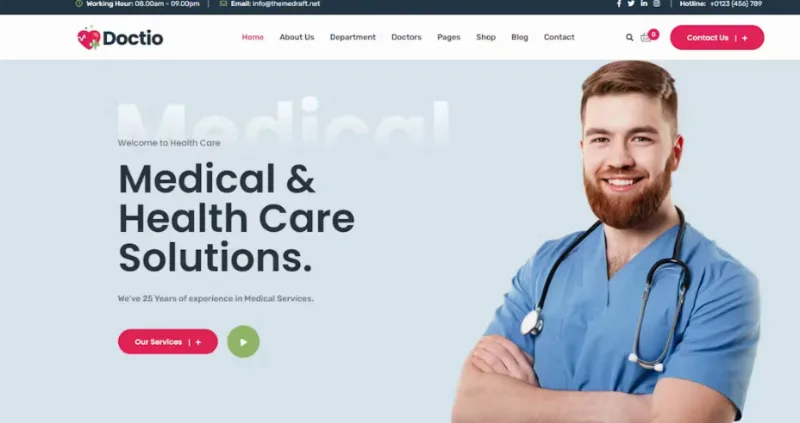 Doctio – Medical Health WordPress Theme