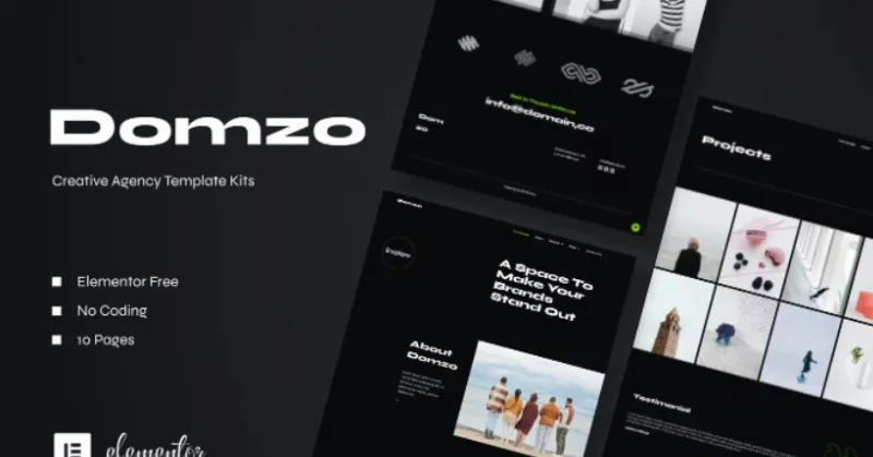 Domzo – Creative Agency Elementor Template