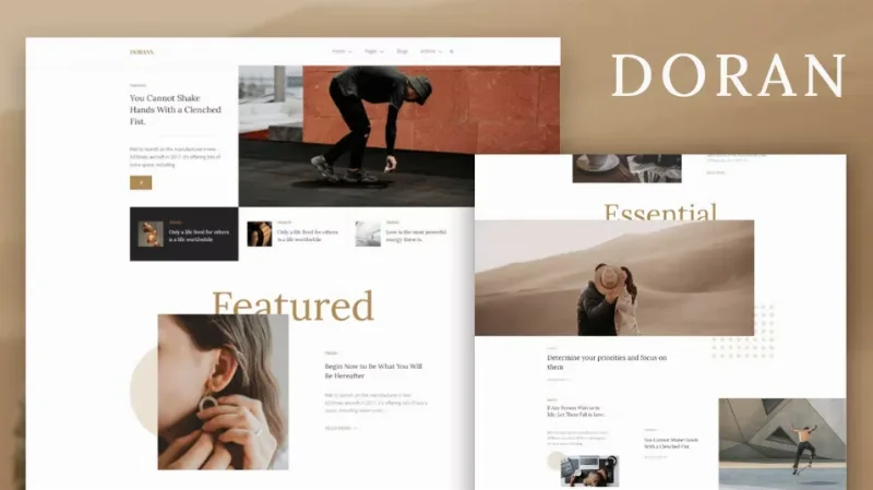 Doran – Blog & Magazine Elementor Template