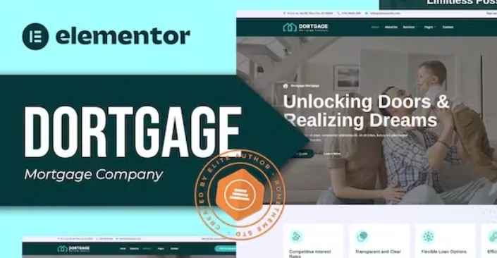 Dortgage – Mortgage Company Elementor Template