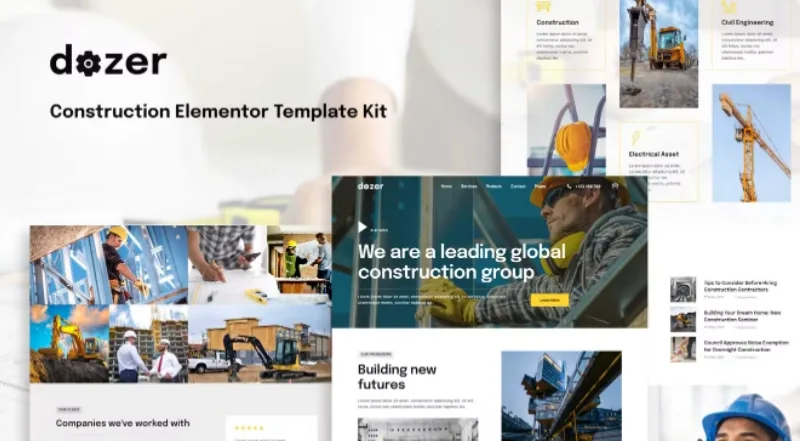 Dozer – Construction Elementor Template