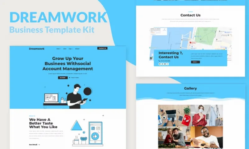 Dreamwork – Business Management Elementor Template