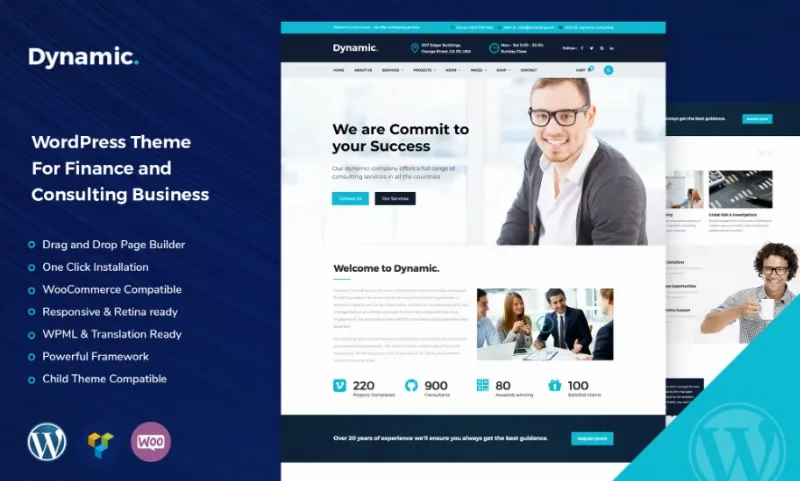 Dynamic – Finance and Consulting WordPress Theme