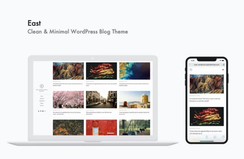 East – Clean & Minimal WordPress Blog Theme