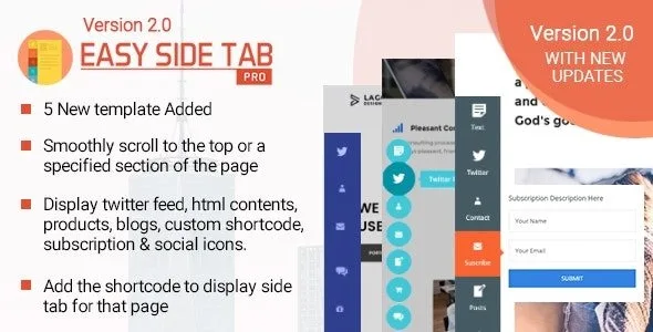 Easy Side Tab Pro - CTA plugin for WordPress