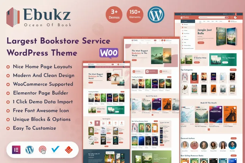 Ebukz - eBook & eReading Shop WordPress Theme